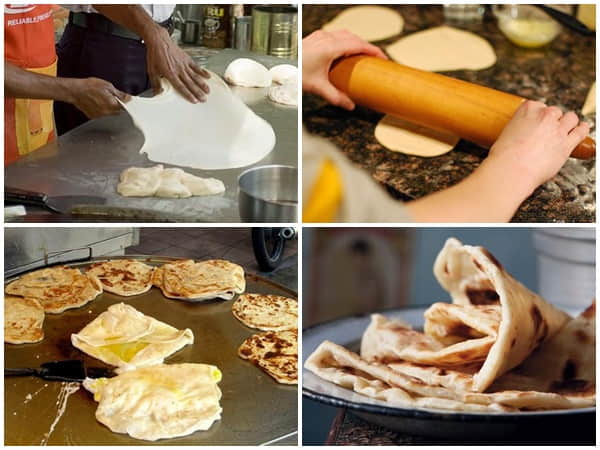 Hướng dẫn chi tiết cách làm món Roti Canai cuốn thịt bò