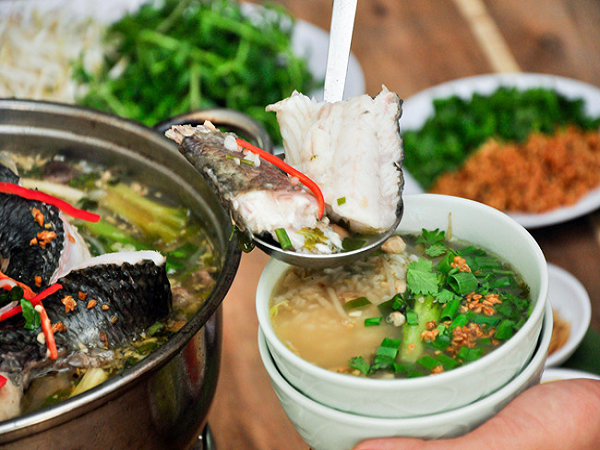 Cháo cá lóc món ngon nổi tiếng ở khu du lịch Tiền Giang