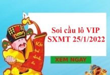 Soi cầu lô VIP SXMT 25/1/2022