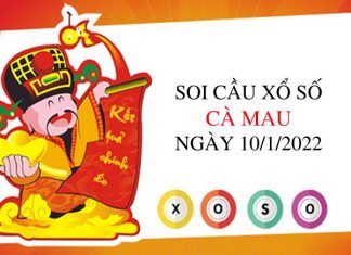 Soi cầu xổ số Cà Mau ngày 10/1/2022