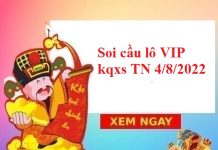 Soi cầu lô VIP kqxs Tây Ninh 4/8/2022