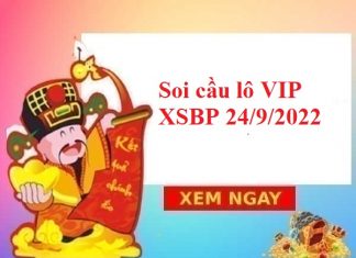 Soi cầu lô VIP KQXSBP 24/9/2022