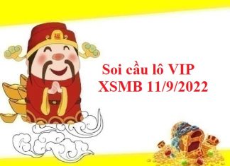 Soi cầu lô VIP KQXSMB 11/9/2022
