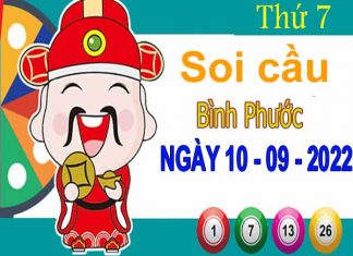 Soi cầu XSBP ngày 10/9/2022 - Soi cầu KQ Bình Phước thứ 7 chuẩn xác