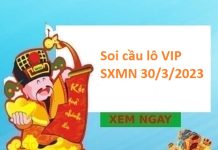 Soi cầu lô VIP SXMN 30/3/2023