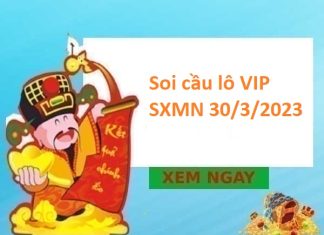 Soi cầu lô VIP SXMN 30/3/2023