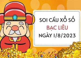 Soi cầu KQ xổ số Bạc Liêu ngày 1/8/2023 thứ 3 hôm nay