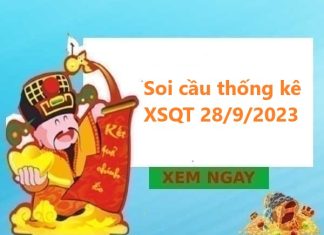 Soi cầu thống kê XSQT 28/9/2023