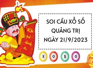 Soi cầu xổ số Quảng Trị ngày 21/9/2023 thứ 5 hôm nay