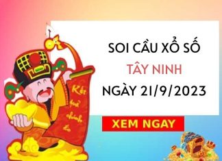 Soi cầu KQ xổ số Tây Ninh ngày 21/9/2023 thứ 5 hôm nay