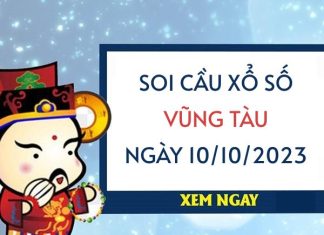 Soi cầu xổ số Vũng Tàu ngày 10/10/2023 thứ 3 hôm nay