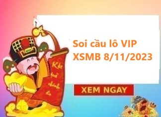 Soi cầu lô VIP XSMB 8/11/2023