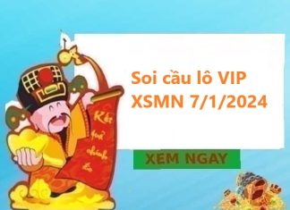 Soi cầu lô VIP KQXSMN 7/1/2024