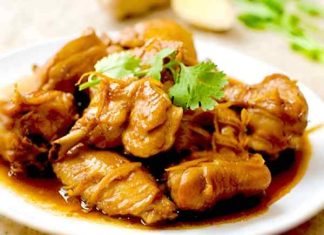 cách nấu món gà kho gừng
