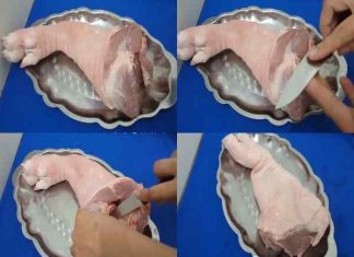 Cách rút xương chân giò cực đơn giản