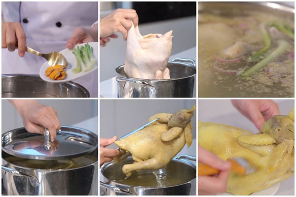 Cách luộc gà ngon giòn