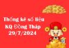 Thống kê số liệu KQ Đồng Tháp 29/7/2024