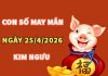 Con số may mắn hôm nay 25/4/2026 thứ 7 cung Kim Ngưu