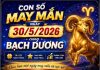 Con số may mắn ngày 30/5/2026 cung Bạch Dương số đẹp đổi vận