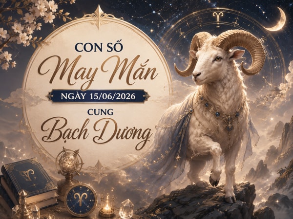 Bật mí con số may mắn ngày 15/06/2026 cung Bạch Dương