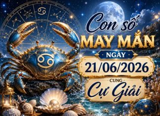 Con số may mắn ngày 21/06/2026 cung Cự Giải hút lộc về nhà Khám phá những con số may mắn ngày 21/06/2026 cung Cự Giải