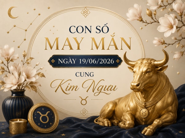 Khám phá những con số may mắn ngày 19/06/2026 cung Kim Ngưu