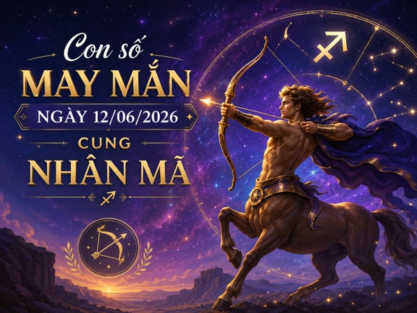 Ẵm lộc vàng với con số may mắn ngày 12/06/2026 cung Nhân Mã