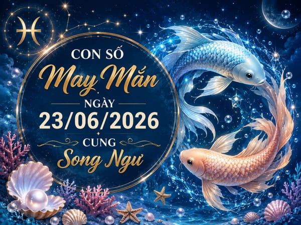 Đổi vận với con số may mắn ngày 23/06/2026 cung Song Ngư
