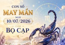 Vượng phát với con số may mắn ngày 10/07/2026 cung Bọ Cạp Gợi ý con số may mắn ngày 10/07/2026 cung Bọ Cạp theo từng phương diện