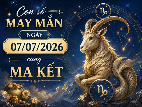 Đổi vận với con số may mắn ngày 07/07/2026 cung Ma Kết