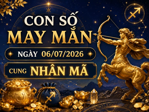 Đổi vận với con số may mắn ngày 06/07/2026 cung Nhân Mã